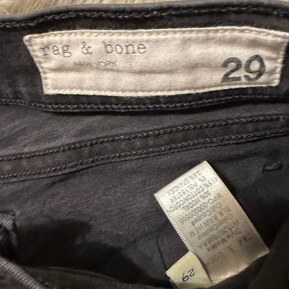 Rag & Bone dark grey skinny ankle jeans size 29